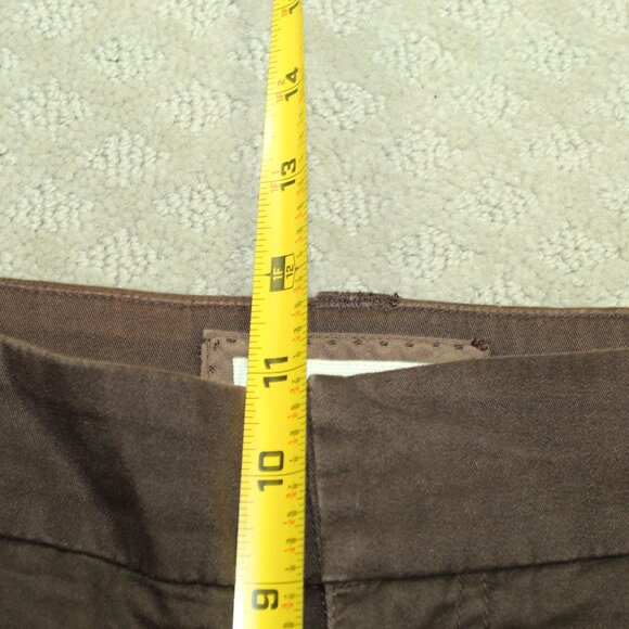 Sonoma Life Style Bermuda Shorts Women's 34x11 Brown Mid Rise Flat Front - Picture 5 of 6